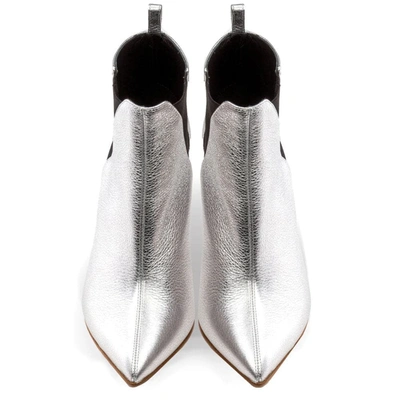 Shop Rupert Sanderson Onyx Boot In Silver