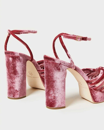 Shop Loeffler Randall Rivka Rose Knot Platform Sandal In Pink