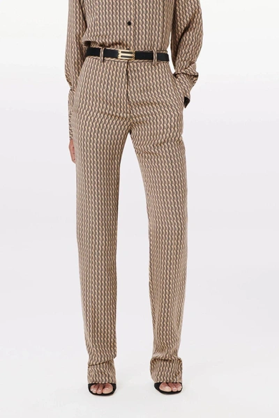 Shop Victoria Beckham Tailored Slim Trouser In Brown