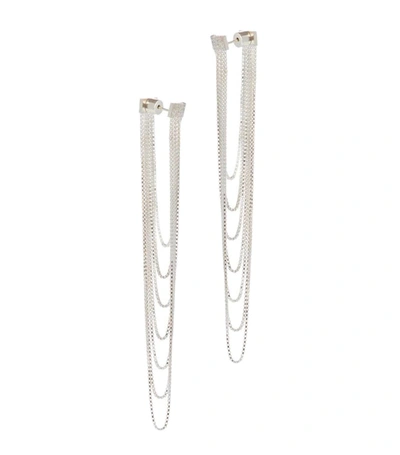 Shop Maggoosh Tiny Dancer Maxi Earring In Silver