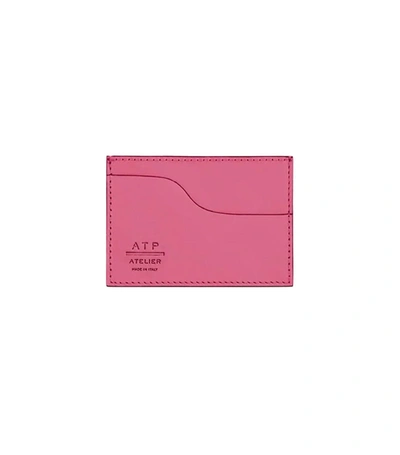 Shop Atp Atelier Vinci Hot Pink Leather Card Holder