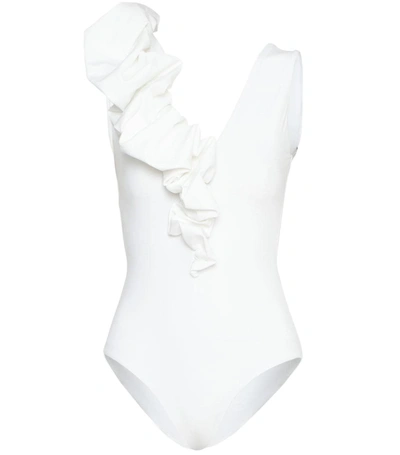Shop Maygel Coronel Yaneth One Piece Swimsuit In White