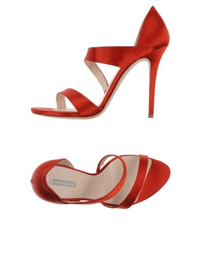Giorgio Armani Sandals In Red