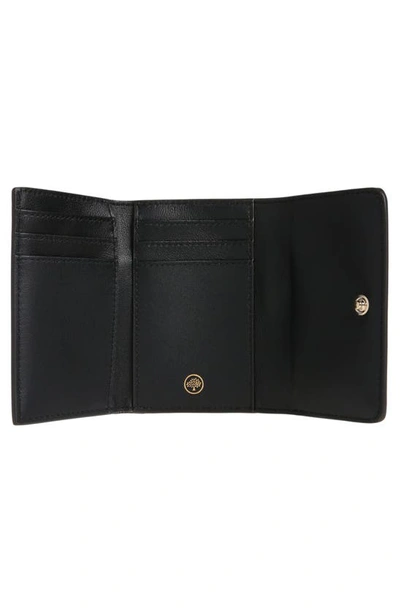 Shop Mulberry Continental Leather Trifold Wallet In Chalk