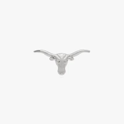 Studs Longhorn Stud In Silver
