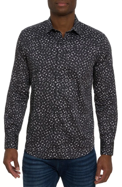 Shop Robert Graham Clifton Abstract Button-up Shirt In Black