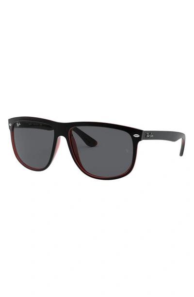 Ray Ban Boyfriend 60mm Flat Top Sunglasses In Black | ModeSens