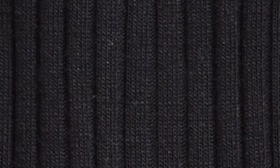 Shop Pantherella Merino Wool Blend Knee High Dress Socks In Black