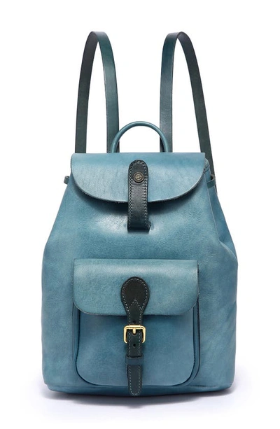 Shop Old Trend Isla Small Leather Backpack In Turquoise