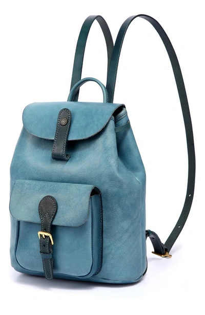 Shop Old Trend Isla Small Leather Backpack In Turquoise