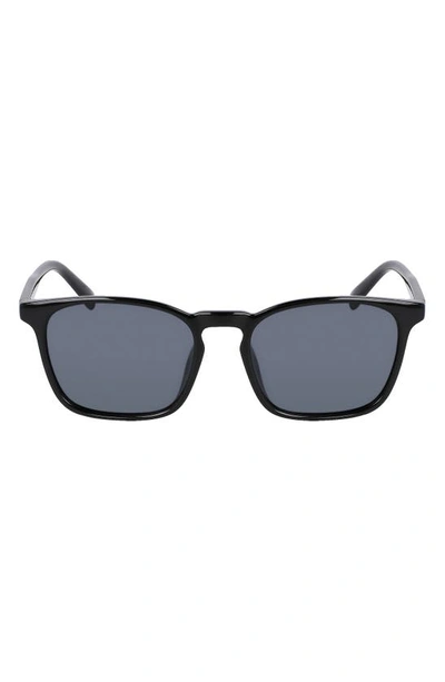Shop Cole Haan 54mm Plastic Square Polarized Sunglasses In Black