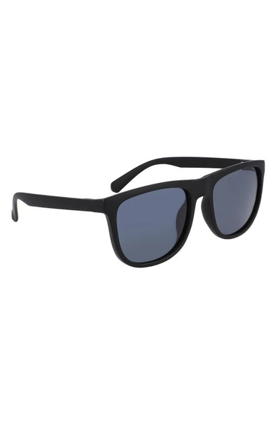Shop Cole Haan 58mm Plastic Rounded Square Polarized Sunglasses In Black