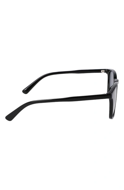 Cole Haan 54mm Plastic Square Polarized Sunglasses In Black