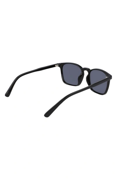 Cole Haan 54mm Plastic Square Polarized Sunglasses In Black