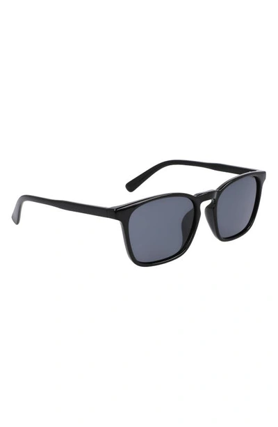 Shop Cole Haan 54mm Plastic Square Polarized Sunglasses In Black