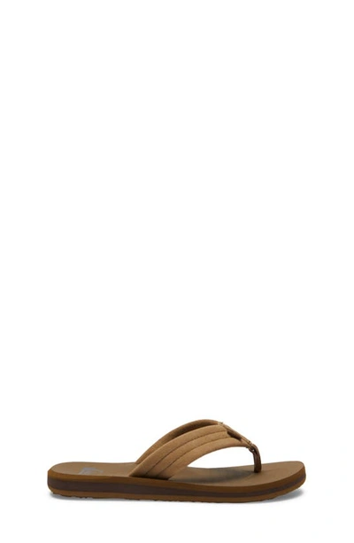 Quiksilver Big Boys Carver Suede Sandals In Tan
