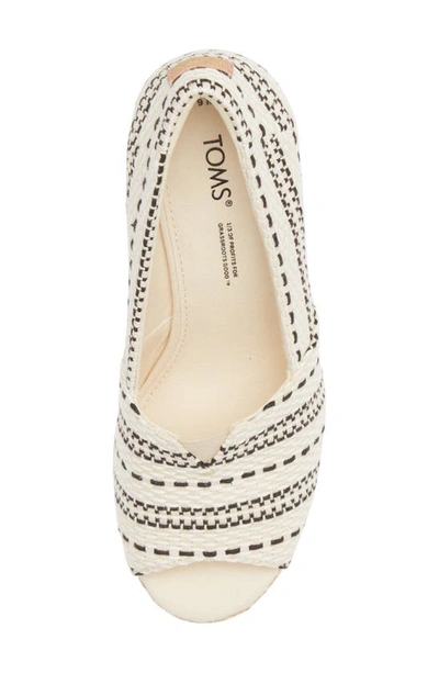 Shop Toms Michelle Espadrille Wedge Sandal In Natural Bone