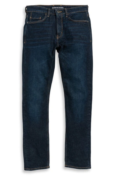 Shop Rodd & Gunn Sutton Stretch Straight Leg Jeans In Dark Blue