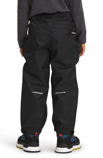 The North Face Kids' Antora Waterproof Packable Recycled Polyester Rain Pants In Black