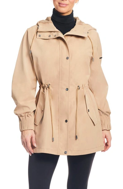 Shop Sanctuary Touch Rain Jacket In True Khaki