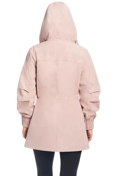 Shop Sanctuary Touch Rain Jacket In Misty Pink