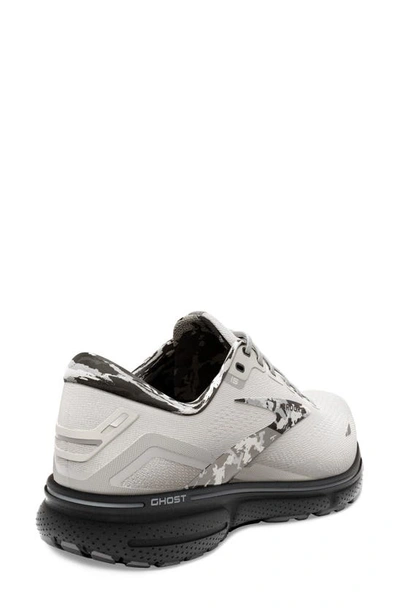 Shop Brooks Ghost 15 Running Shoe In White/ Ebony/ Oyster