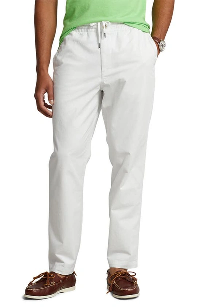 Shop Polo Ralph Lauren Classic Fit Prepster Stretch Cotton Pants In Deck Wash White