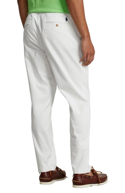 Shop Polo Ralph Lauren Classic Fit Prepster Stretch Cotton Pants In Deck Wash White