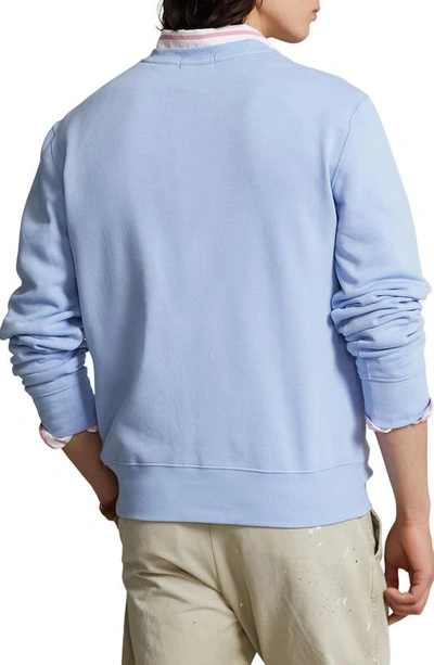 Shop Polo Ralph Lauren Polo Bear Fleece Graphic Sweatshirt In Austin Blue Bear