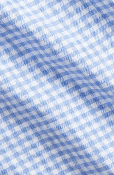 Shop Polo Ralph Lauren Classic Fit Gingham Oxford Button-down Shirt In Light Blue/ White