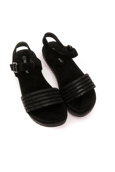 Shop Peche Originel Péché Originel Black Textile Women's Sandal