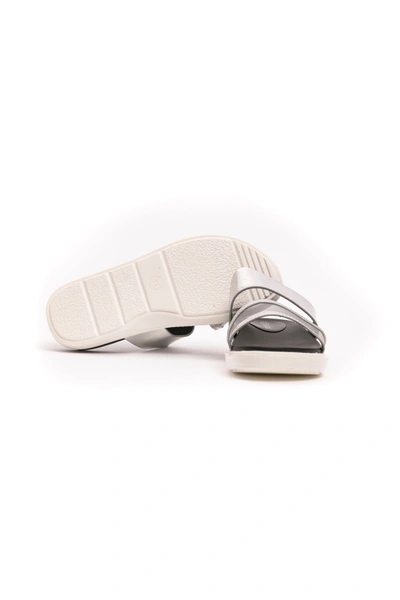 Shop Peche Originel Péché Originel Silver Polyurethane Women's Sandal