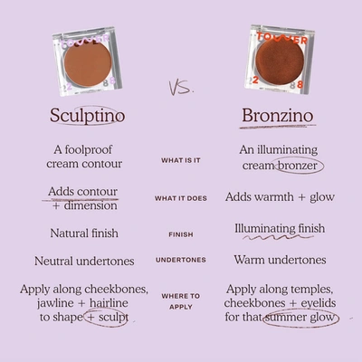 Tower 28 Sculptino® Soft Matte Cream Contour + Bronzer