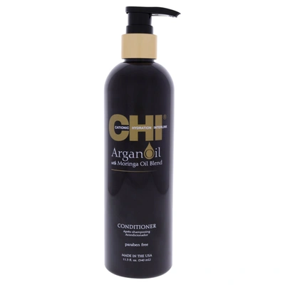 Shop Chi Argan Oil Plus Moringa Oil Blend Conditioner By  For Unisex - 11.5 oz Conditioner In Black