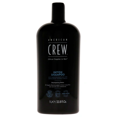 Shop American Crew Detox Shampoo By  For Men - 33.8 oz Shampoo In Black