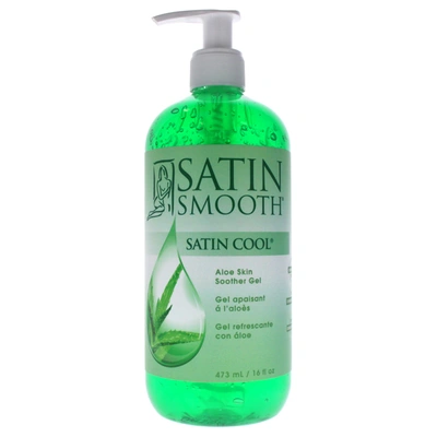 Shop Satin Smooth Satin Cool Aloe Skin Soother Gel By  For Unisex - 16 oz Gel In Green