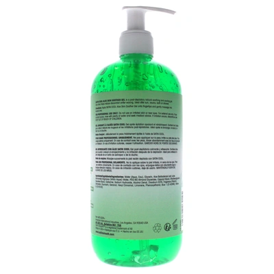 Shop Satin Smooth Satin Cool Aloe Skin Soother Gel By  For Unisex - 16 oz Gel In Green