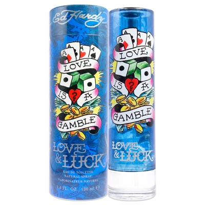 Shop Christian Audigier Ed Hardy Love And Luck By  For Men - 3.4 oz Edt Spray In Orange