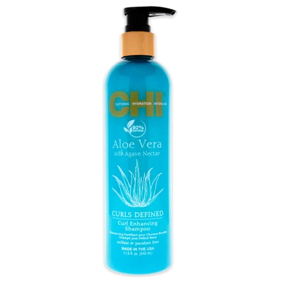 Shop Chi Aloe Vera Curl Enhancing Shampoo By  For Unisex - 11.5 oz Shampoo In Blue