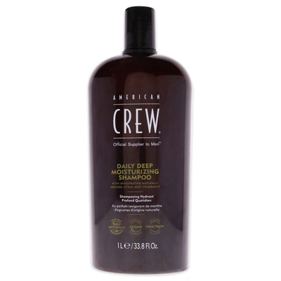 Shop American Crew Daily Deep Moisturizing Shampoo By  For Men - 33.8 oz Shampoo In Black