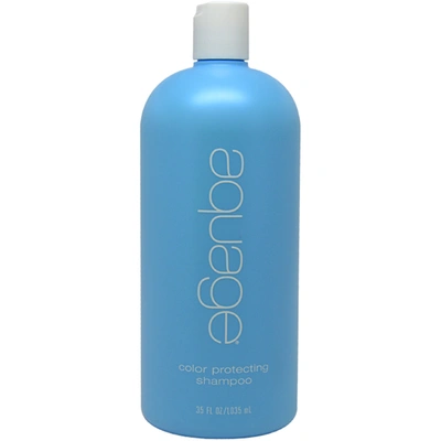 Shop Aquage Color Protecting Shampoo By  For Unisex - 35 oz Shampoo In Blue
