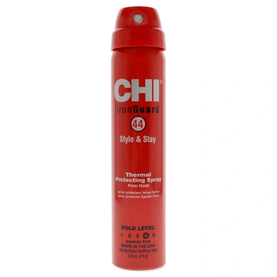 Shop Chi 44 Iron Guard Style Stay Firm Hold Protecting Spray By  For Unisex - 2.6 oz Hair Spray In Red
