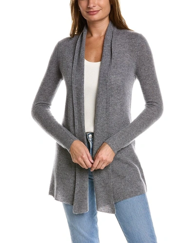 Shop Incashmere Open Front Cashmere Cardigan In Grey