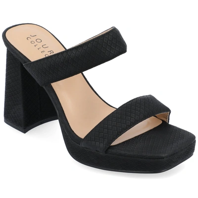 Journee Collection Collection Women's Jaell Sandals In Black