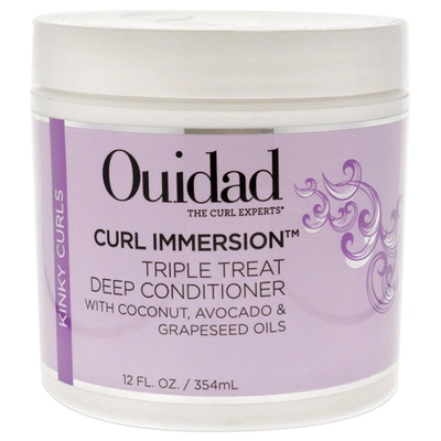 Shop Ouidad Curl Immersion Triple Treat Deep Conditioner By  For Unisex - 12 oz Conditioner In Silver
