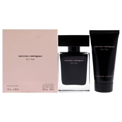 Shop Narciso Rodriguez By  For Women - 2 Pc Gift Set 1oz Edt Spray, 1.6oz Body Lotion In White