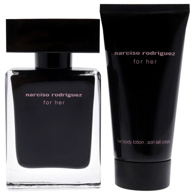 Shop Narciso Rodriguez By  For Women - 2 Pc Gift Set 1oz Edt Spray, 1.6oz Body Lotion In White