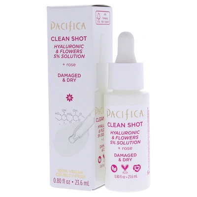 Shop Pacifica Clean Shot Hyaluronic And Flowers 5 Percent Solution By  For Unisex - 0.8 oz Serum In Silver