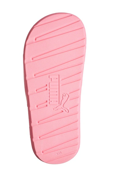 Shop Puma Kids' Cool Cat 2.0 Jr. Slide Sandal In Knockout Pink- White