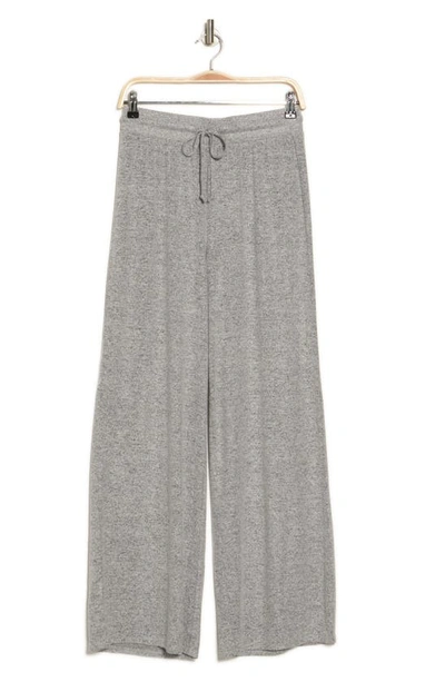 Shop Abound Easy Cozy Wide Leg Pajama Pants In Grey Pearl Marl